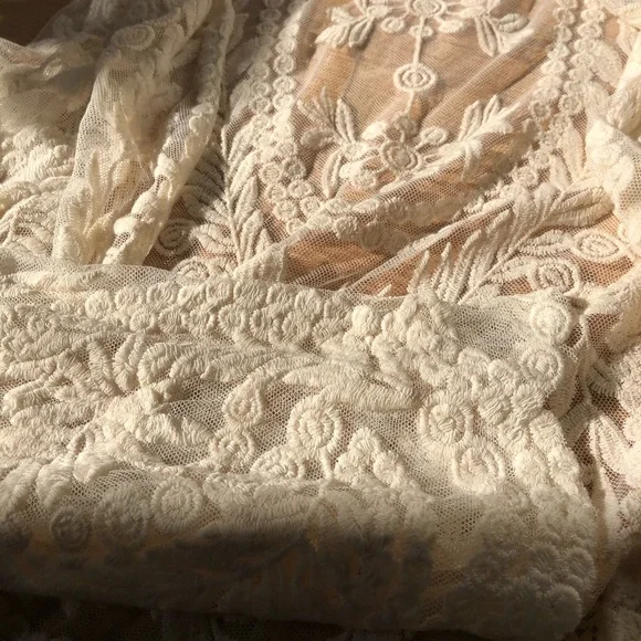 cottagecore creme lace kimono top 🕊🌻 - Picture 7 of 7